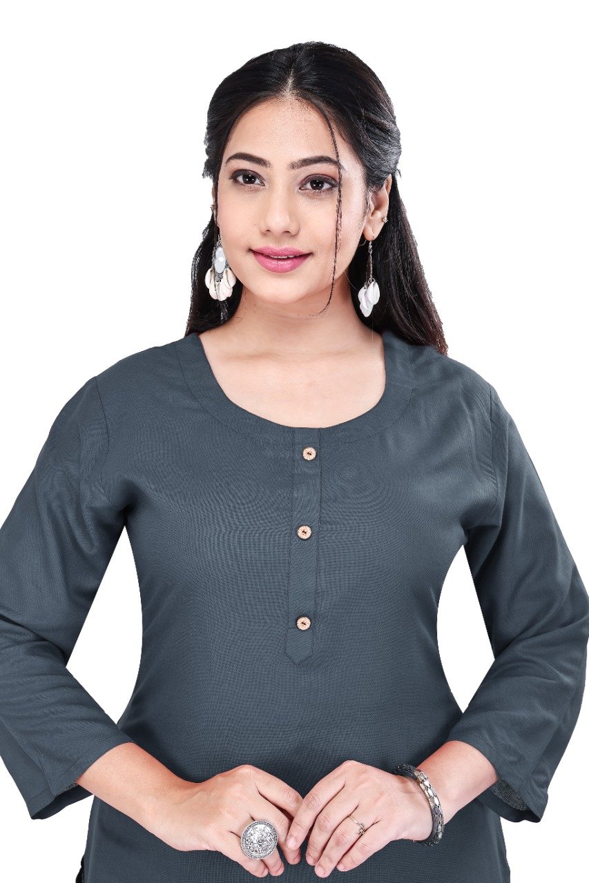 Buy online Black Embellished Straight Kurti from Kurta Kurtis for Women by  Highlight Fashion Export for ₹449 at 78% off | 2024 Limeroad.com