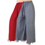 Ravishing Fabulous Women Plain Palazzos Combo Pack of 2