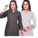 Womens Printed Kurti Pack of 2