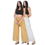 Stylish Glamarous Women Palazzos Combo Pack of 2