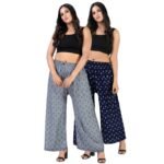 Stylish Glamarous Women Palazzos Combo Pack of 2