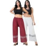 Elegant Glamarous Women Palazzos Pack of 2